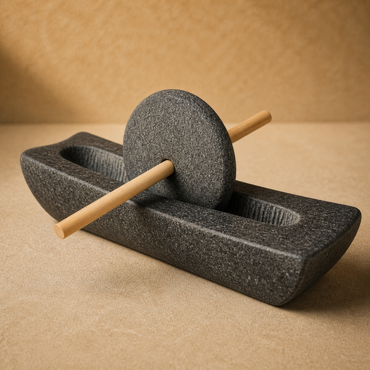 Bluestone Incense Herb Grinder with Bamboo Handle