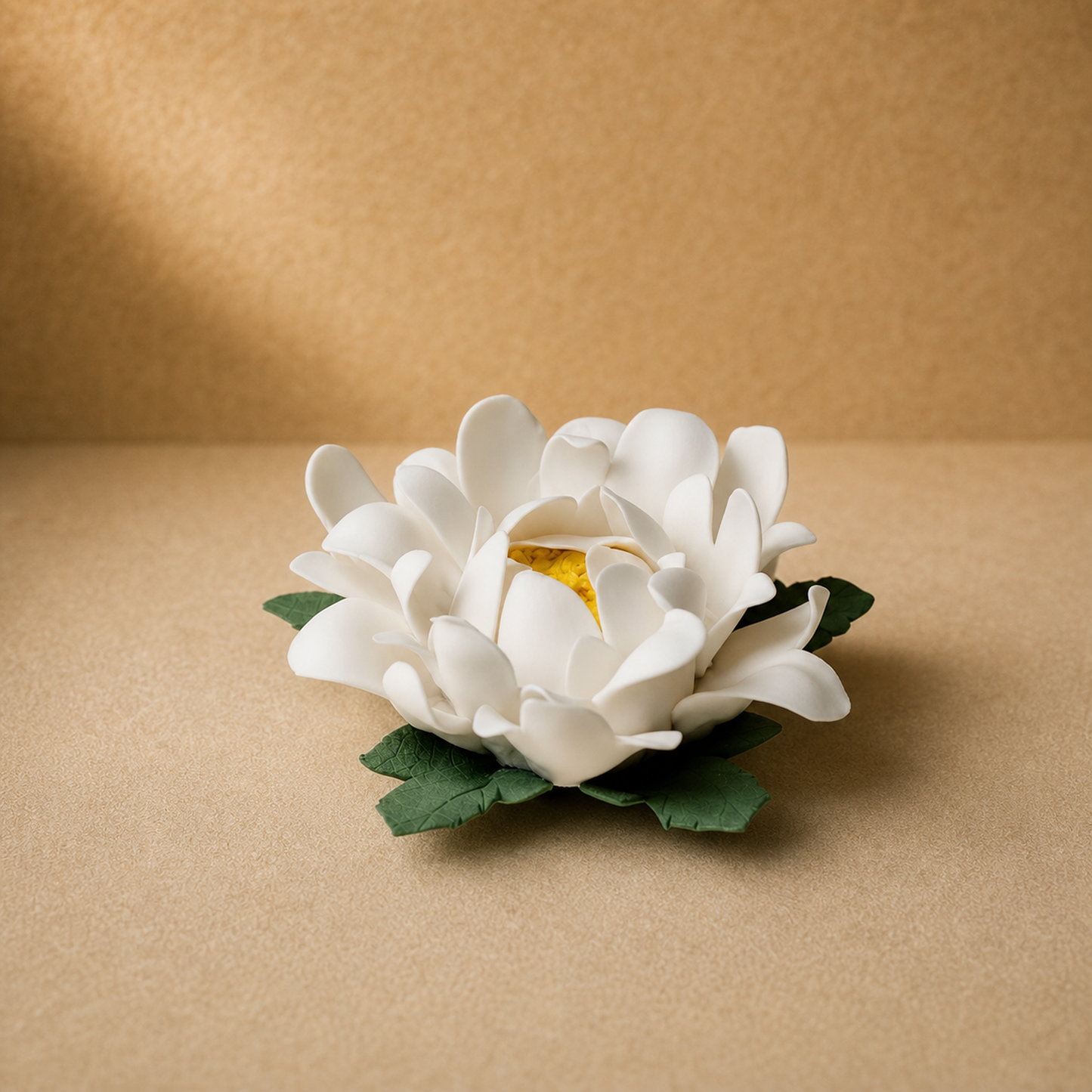 Hand-Pinched Ceramic Lily Stick Incense Holder