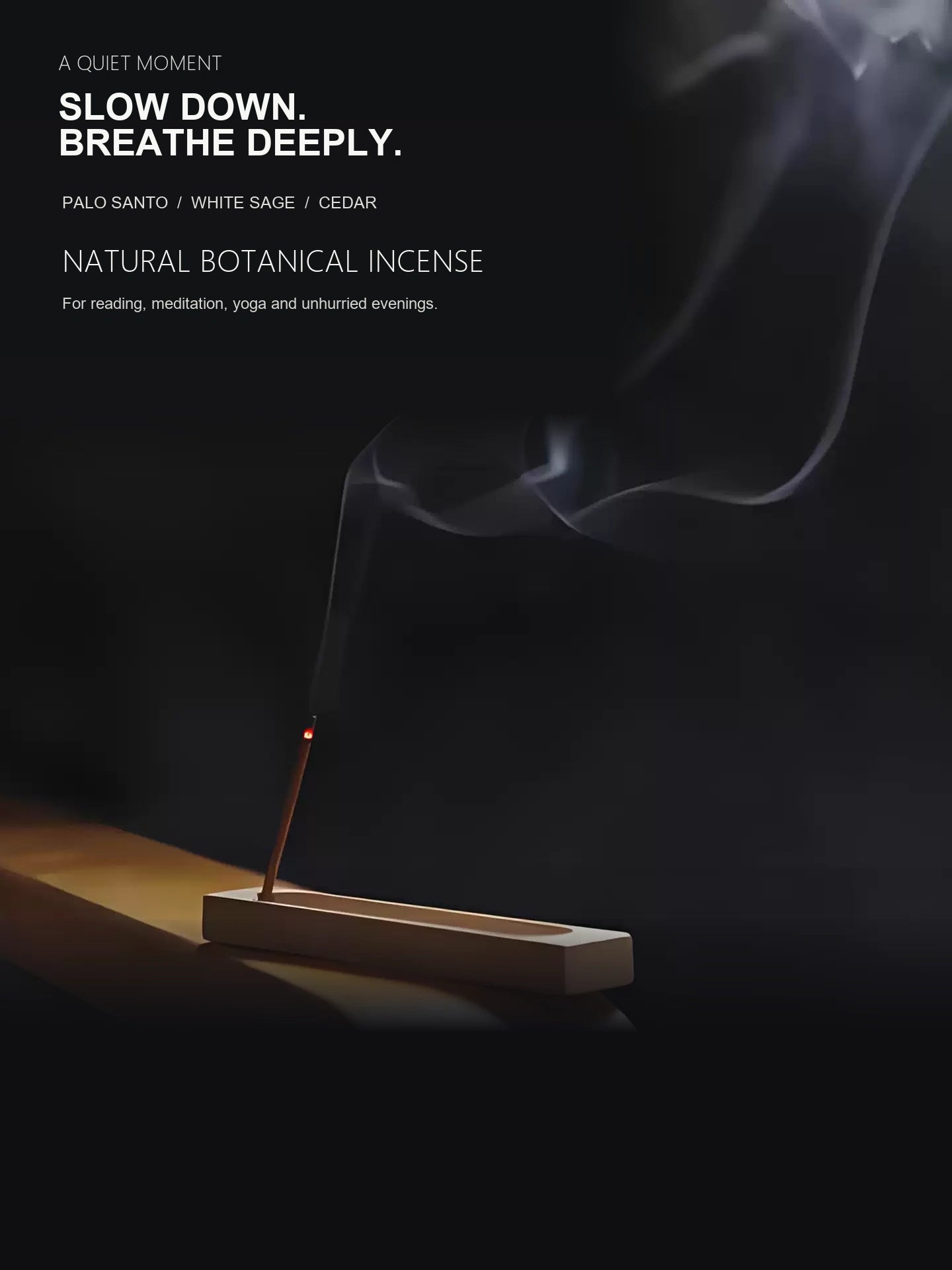 Natural Wood Botanical Incense Sticks