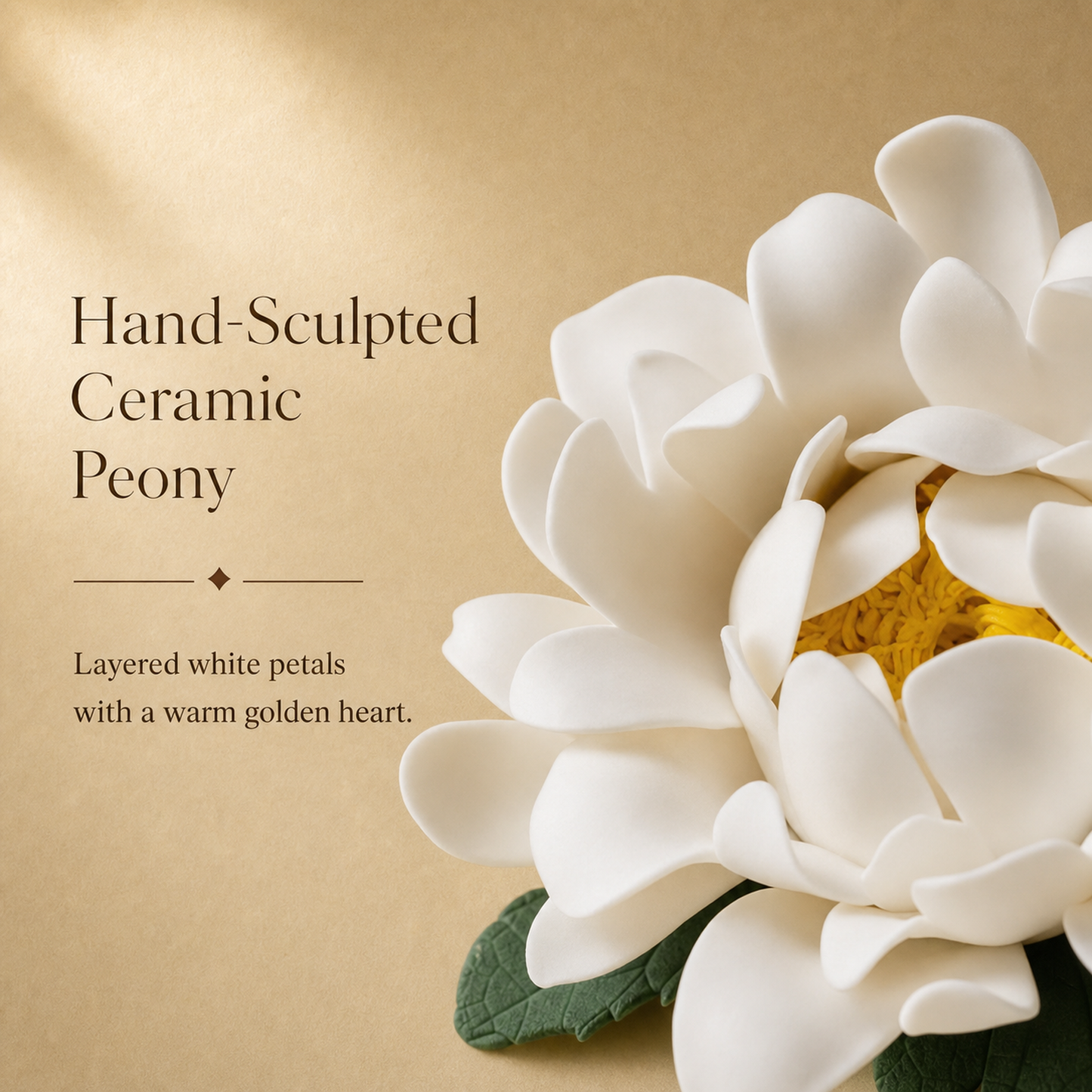 Hand-Pinched Ceramic Lily Stick Incense Holder