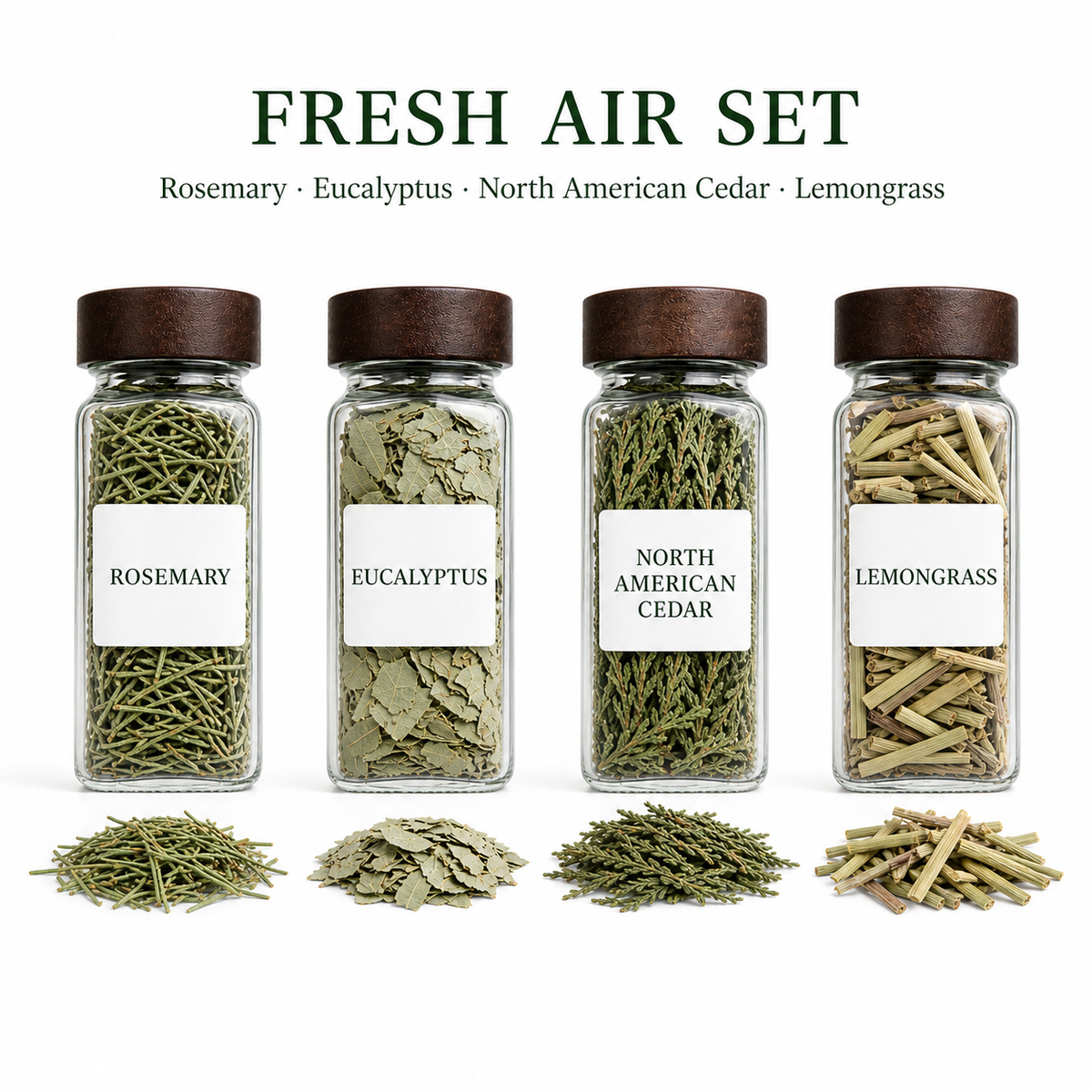 Pocket Forest Botanical Warming Sets – 120 mL Dried Herb Jars