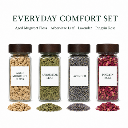 Pocket Forest Botanical Warming Sets – 120 mL Dried Herb Jars