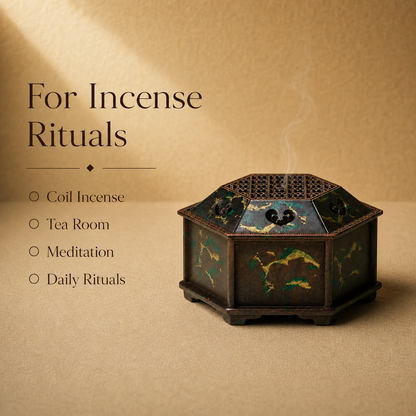 Ruyi Hexagonal Incense Burner
