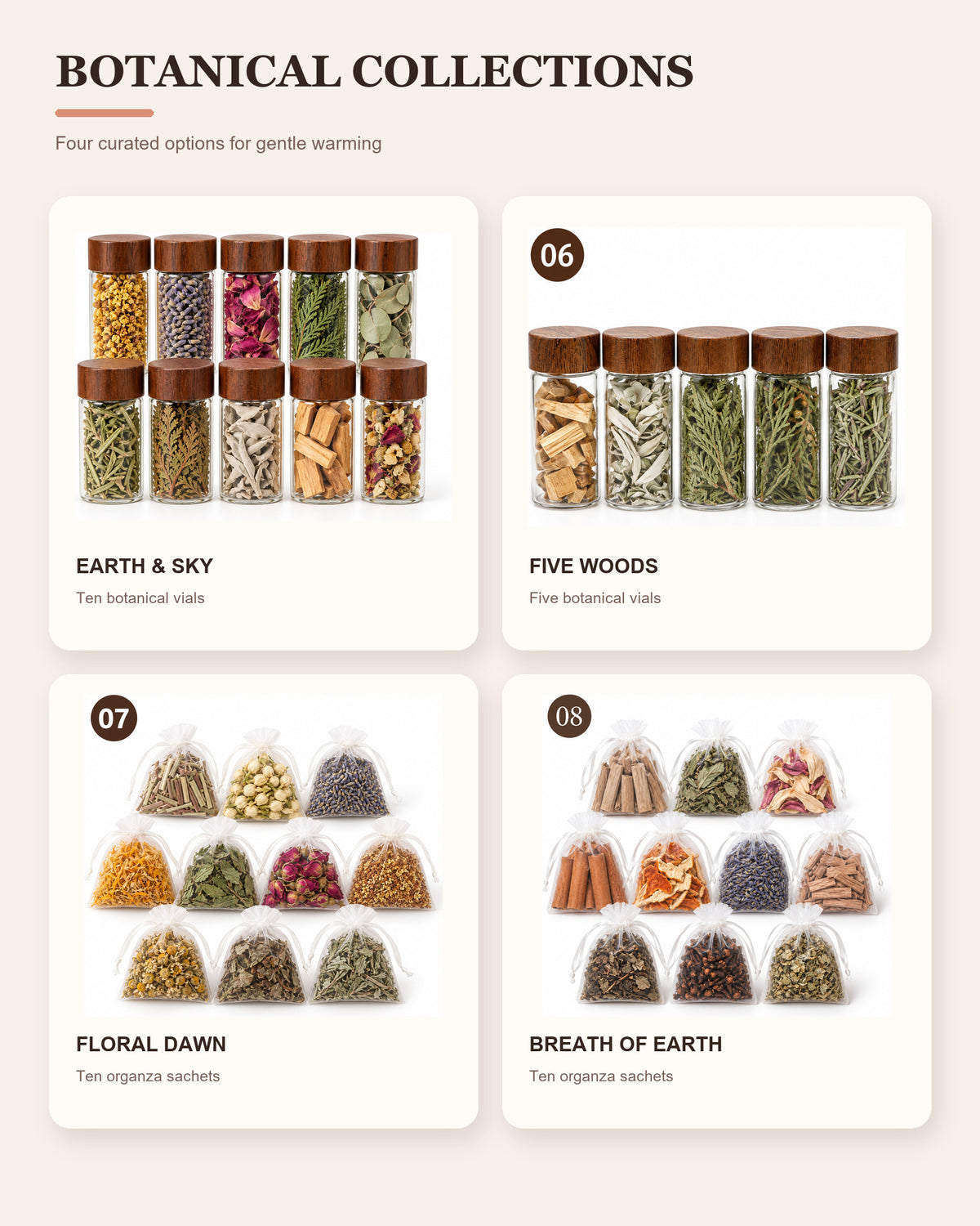 Himalayan Pink Salt Heat Buffer & Botanical Warming Sets