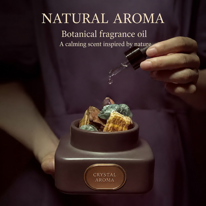 Wild Land Crystal Aroma Gift Set with Glass Dome