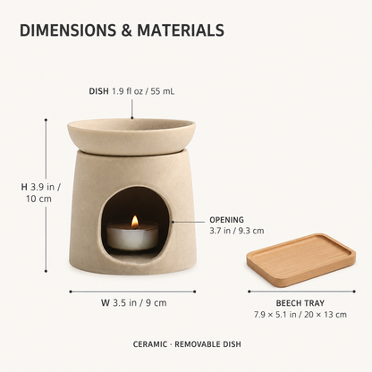 Ceramic Essential Oil & Wax Melt Warmer
