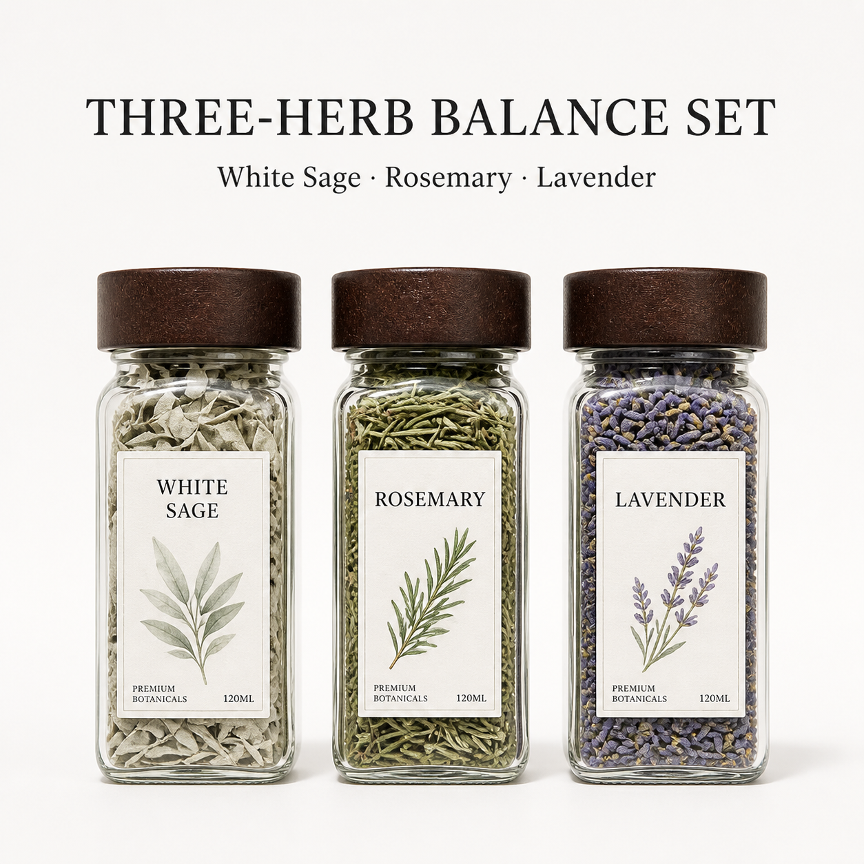 Pocket Forest Botanical Warming Sets – 120 mL Dried Herb Jars
