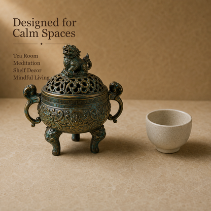 Bronze Tripod Suan Ni Incense Burner