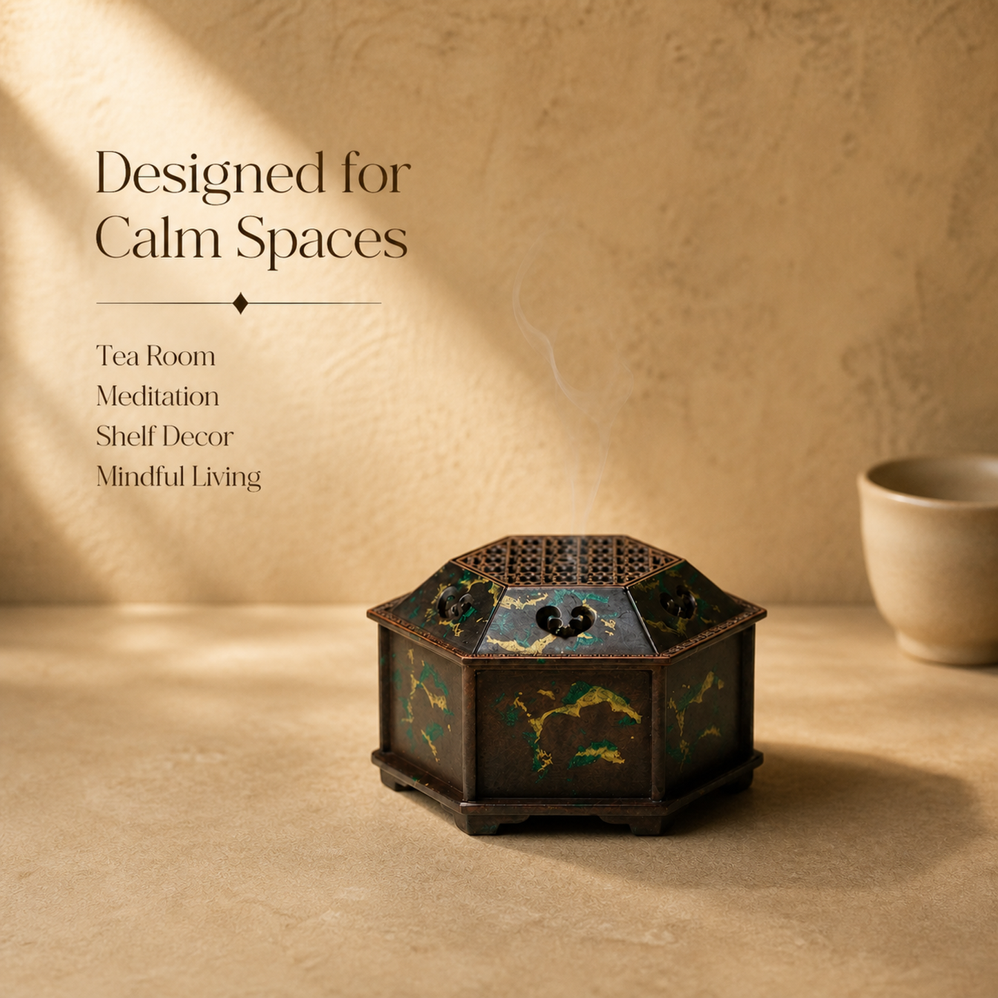Ruyi Hexagonal Incense Burner