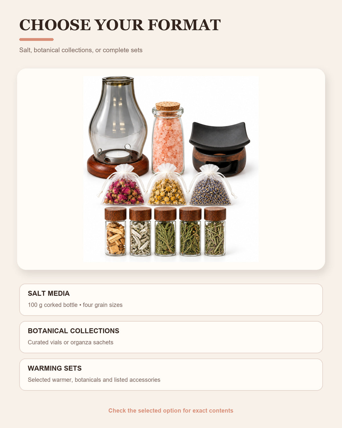 Himalayan Pink Salt Heat Buffer & Botanical Warming Sets