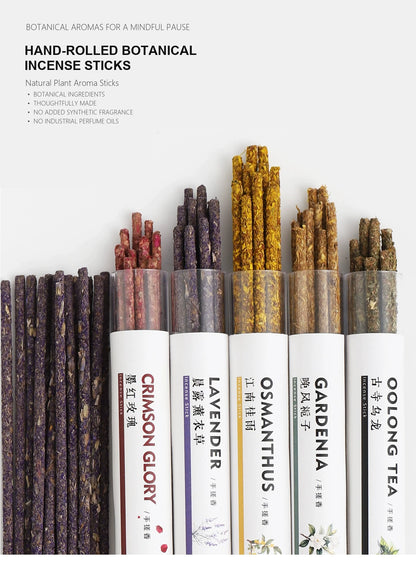 Hand-Rolled Floral Botanical Incense Sticks