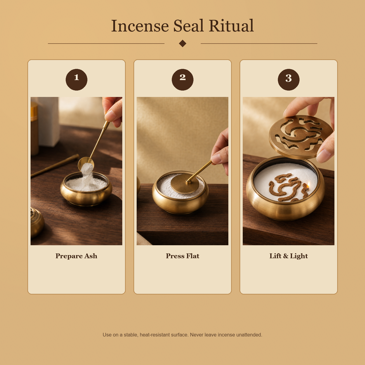 Complete Incense Seal Ritual Kit