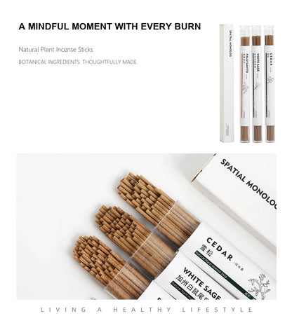 Natural Wood Botanical Incense Sticks