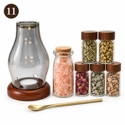 Himalayan Pink Salt Heat Buffer & Botanical Warming Sets