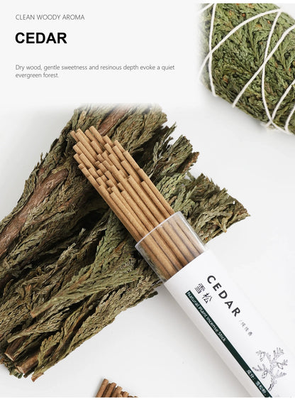 Natural Wood Botanical Incense Sticks