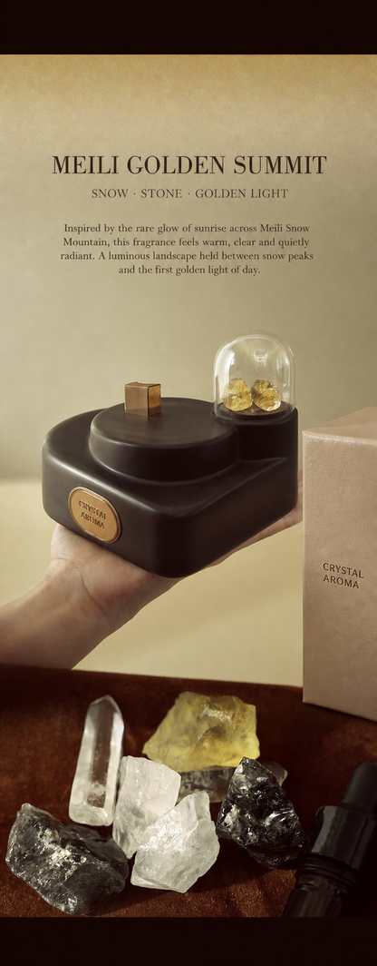 Wild Land Crystal Aroma Gift Set with Glass Dome