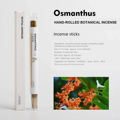 Hand-Rolled Floral Botanical Incense Sticks