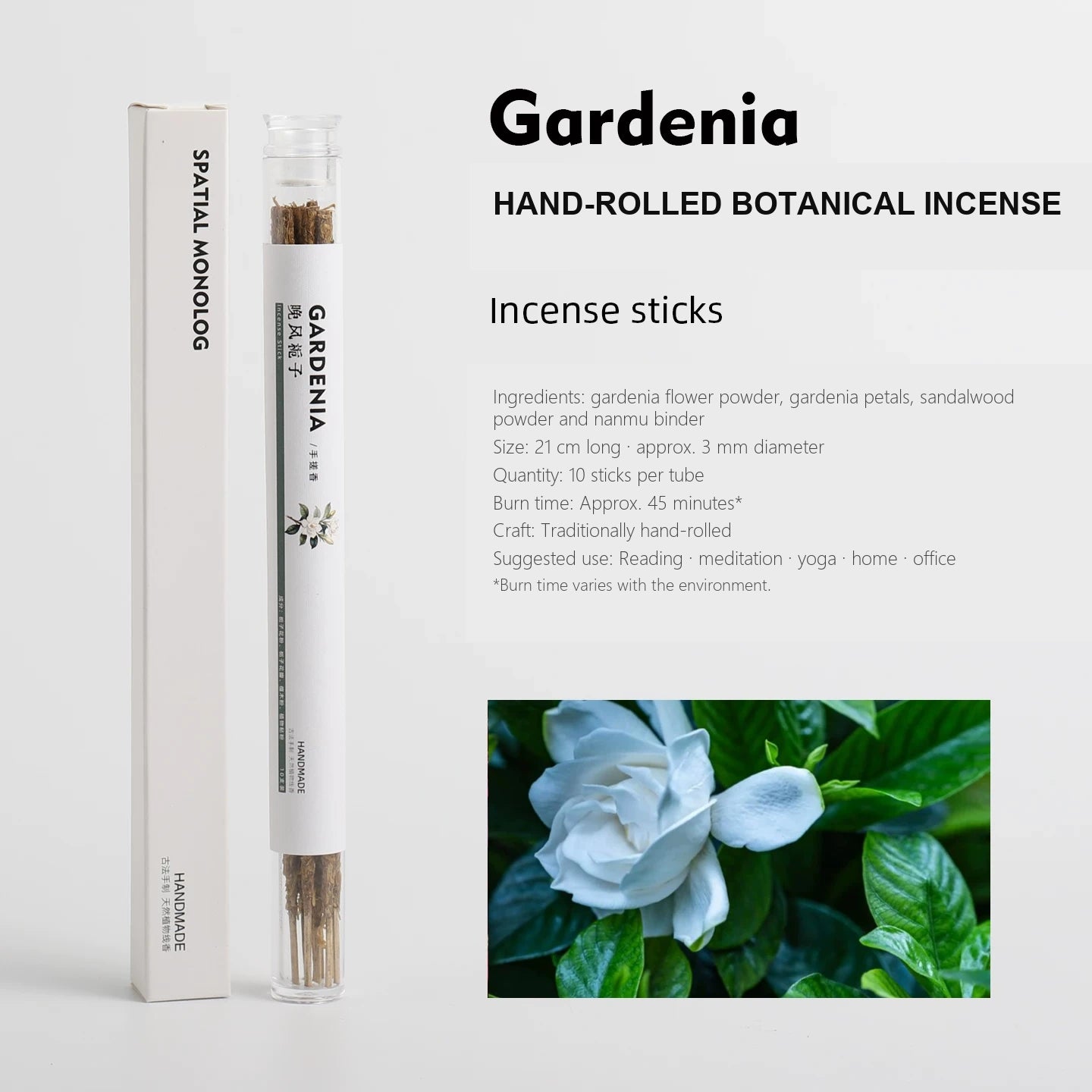 Hand-Rolled Floral Botanical Incense Sticks