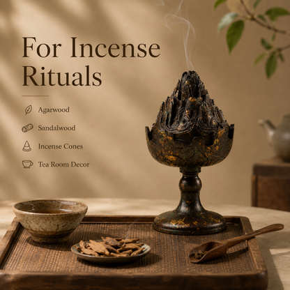 Gilded Boshan Incense Burner