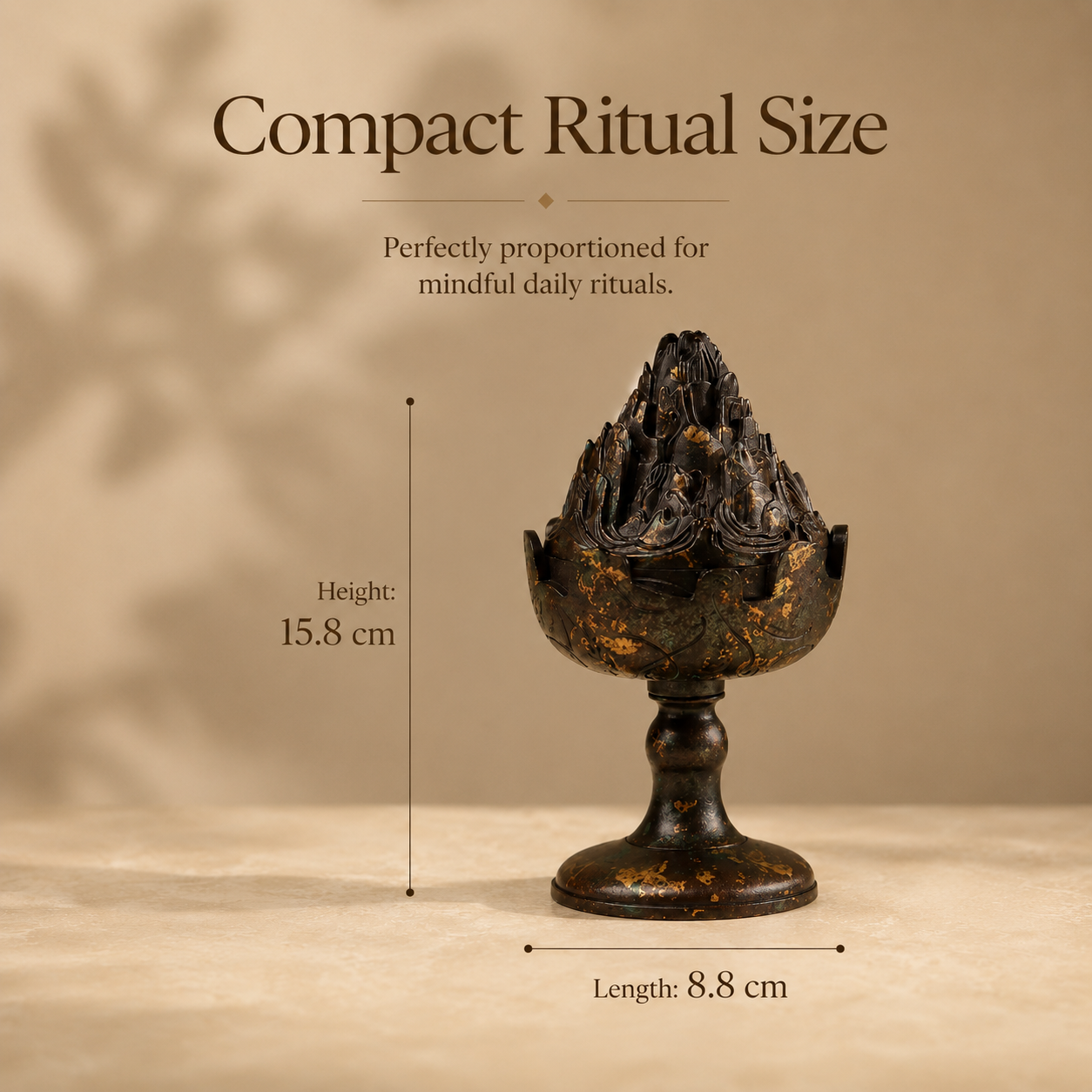 Gilded Boshan Incense Burner