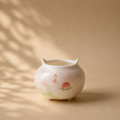 Hand-Painted Ceramic Incense Holder
