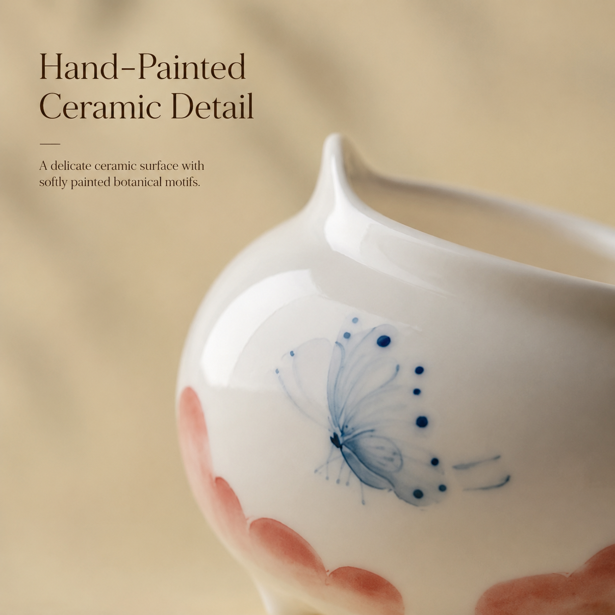 Hand-Painted Ceramic Incense Holder