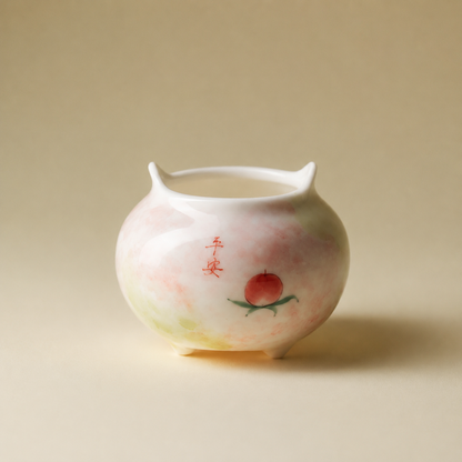 Hand-Painted Ceramic Incense Holder