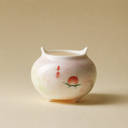 Hand-Painted Ceramic Incense Holder