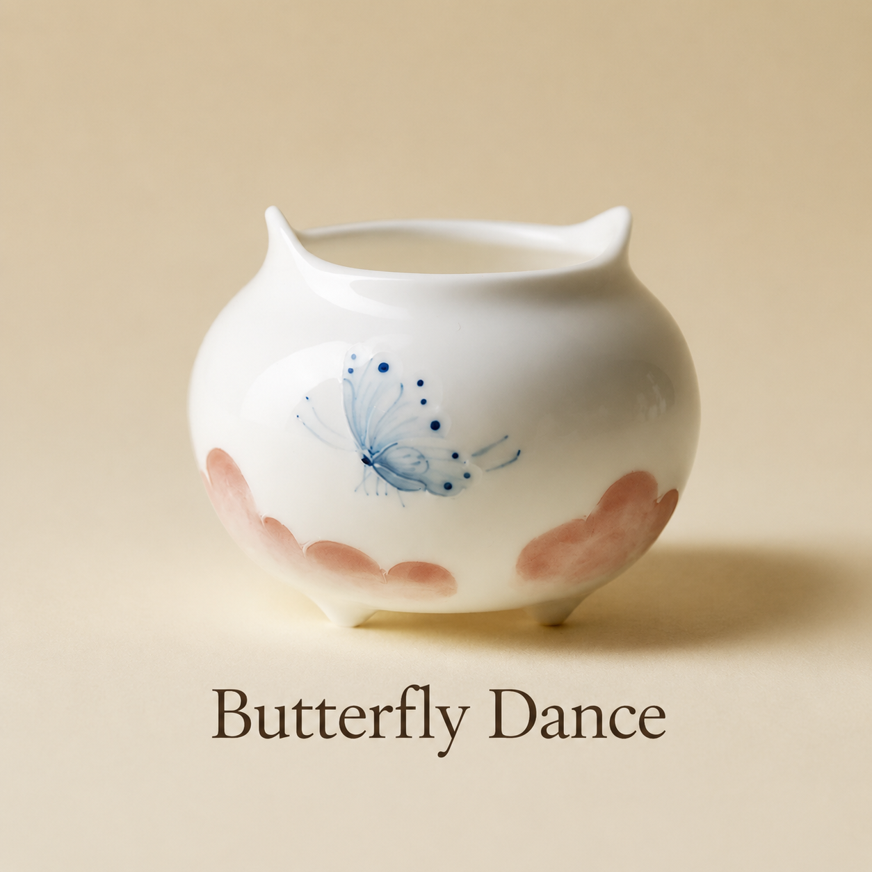 Hand-Painted Ceramic Incense Holder