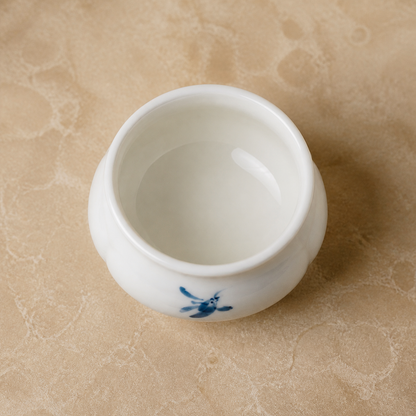 Blue Orchid Ceramic Incense Burner