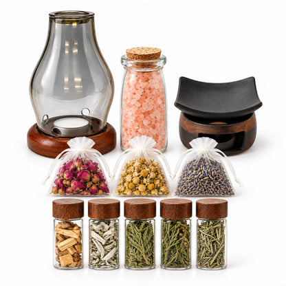 Himalayan Pink Salt Heat Buffer & Botanical Warming Sets