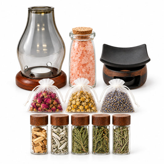 Himalayan Pink Salt Heat Buffer & Botanical Warming Sets