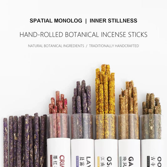 Hand-Rolled Floral Botanical Incense Sticks