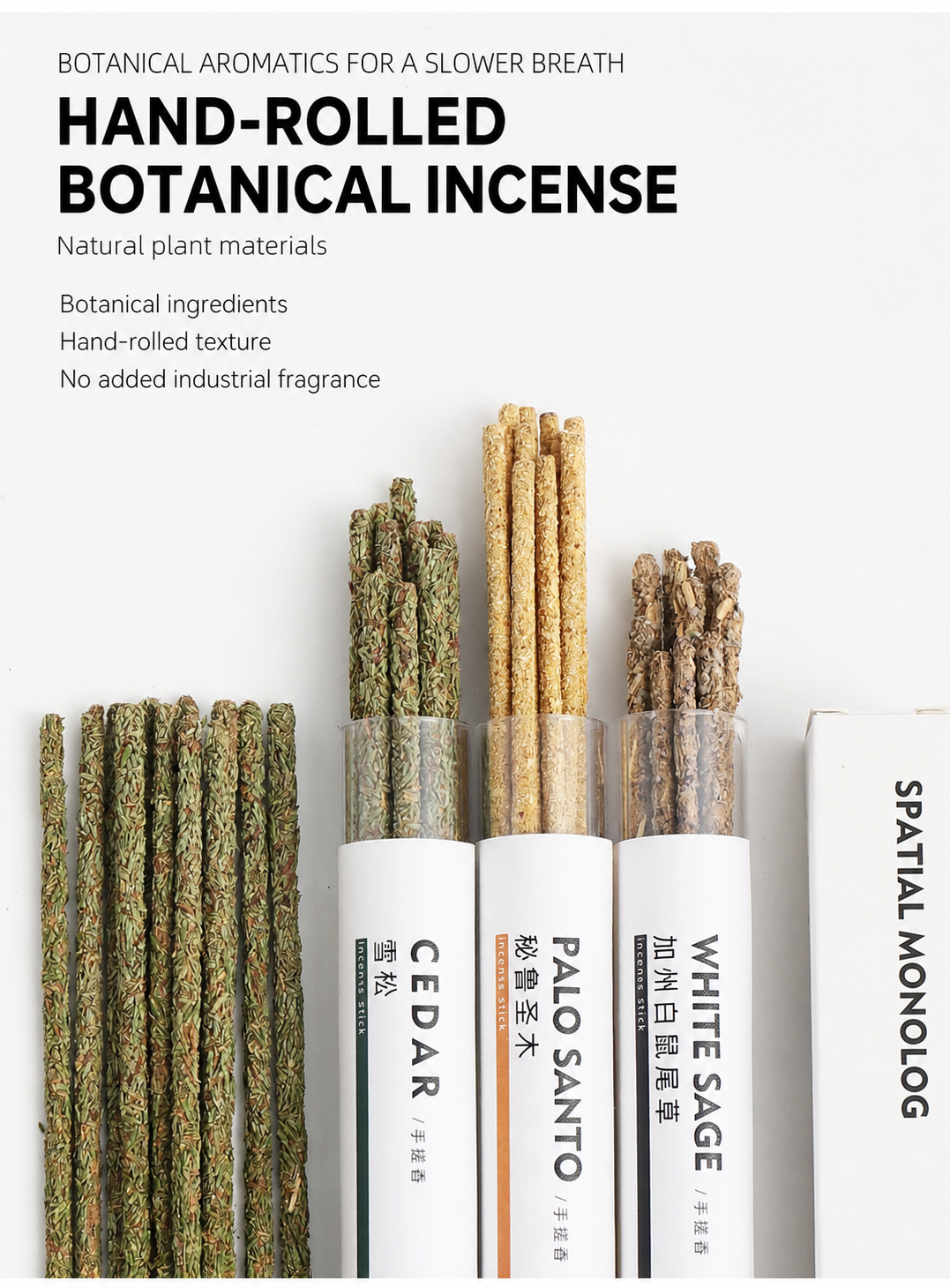 Hand-Rolled Botanical Incense Sticks