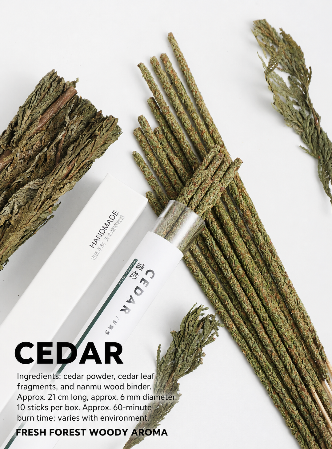 Hand-Rolled Botanical Incense Sticks